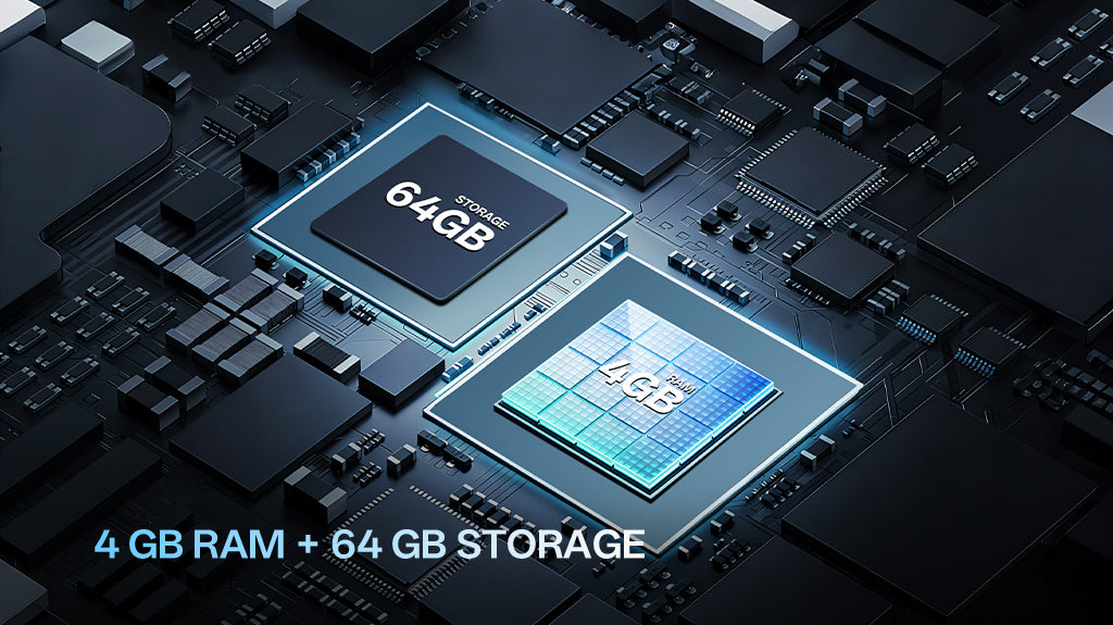 4 GB RAM + 64 GB Storage