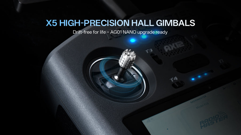 X5 High-Precision Hall Gimbals, AG01 Nano upgrade ready